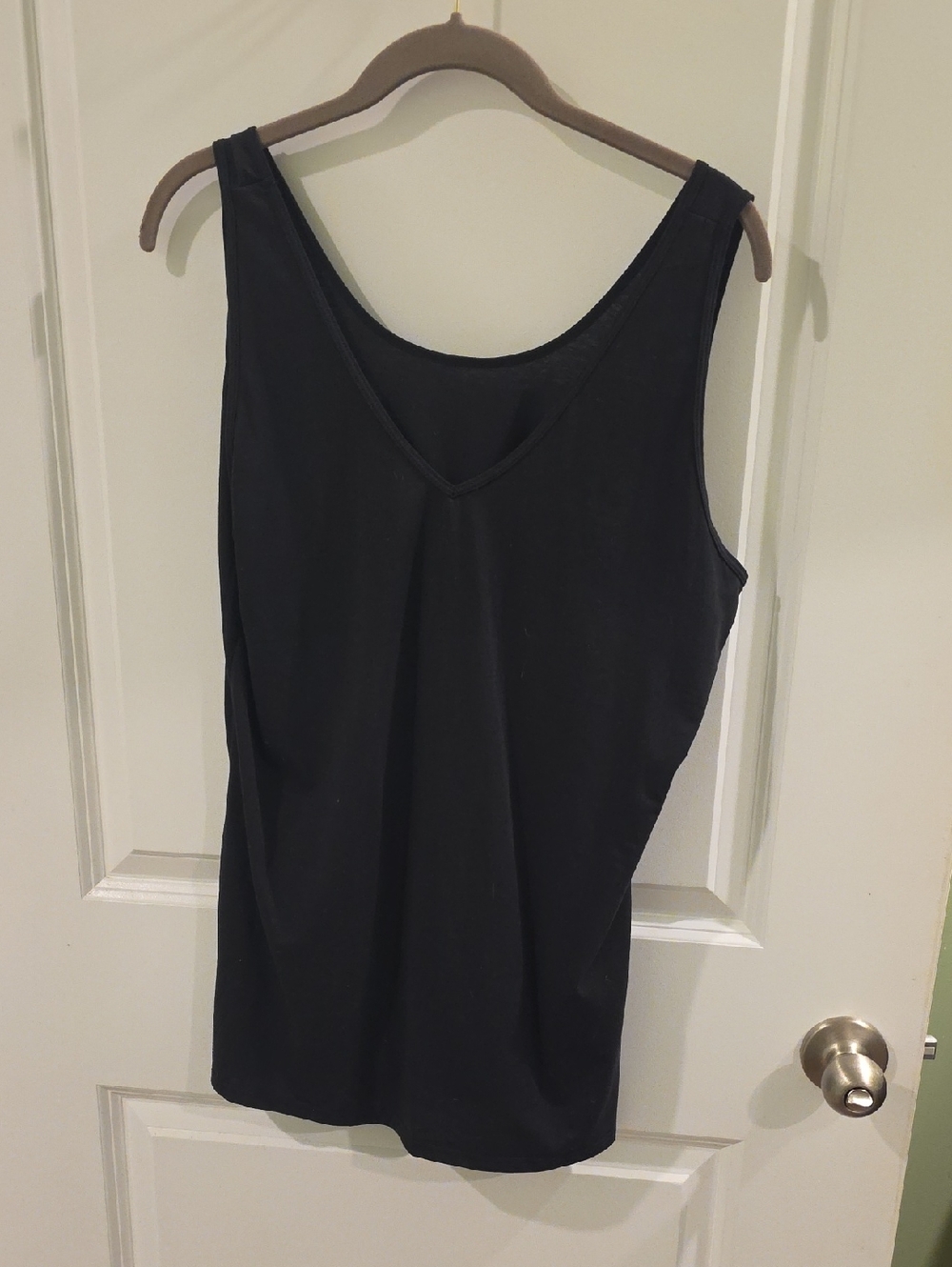 Women’s Black V-Neck Tank — Classic Everyday Layering